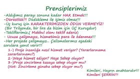 Prensiplerimiz