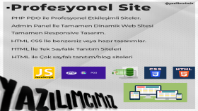 php ile isteğinize uygun internet sitesini kodlayabilirim