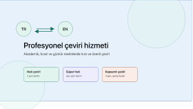 İngilizce-Türkçe çeviri yaparım