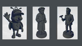 referans görsele uygun 3D figür modelleme yaparım