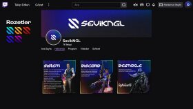 SevikNGL Twitch Panel ve Profil Tasarımı