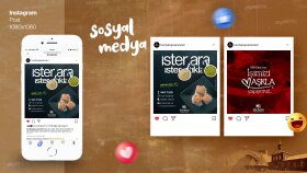 Hacıbaba Pastaneleri Sosyal Medya Post Çalışmaları