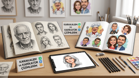 fotoğraflarınızı karikatür ve karakaleme dönüştürürüm