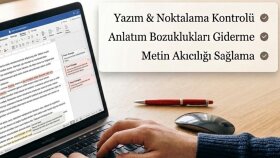 metinleri imla ve akıcılık için düzenlerim