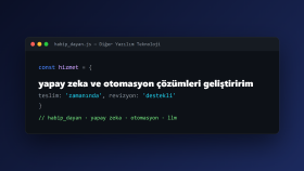 yapay zeka ve otomasyon çözümleri geliştiririm