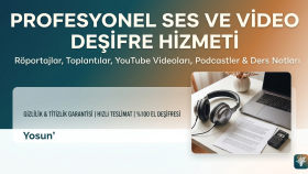 ses kayıtlarınızı & videolarınızı yazıya dökebilirim