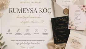size özel modern ve şık davetiyeler tasarlayacağım