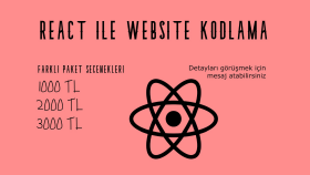 React ve CSS kullanarak sizin için website kodlayabilirim