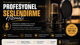 yaratıcı seslendirme üretirim