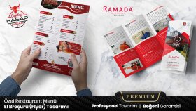 restaurant menüsü ve el broşürü yaparım