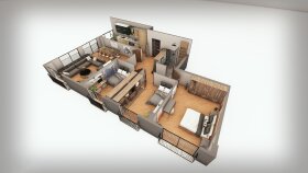 2D ve 3D renkli kat planı yapıyorum