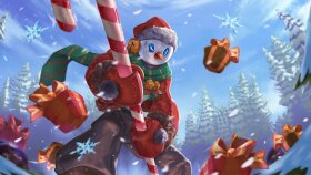 Snowman Splash Art