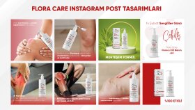 Flora Care Instagram Post Çalışmaları