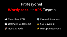 WordPress sitenizi VPS sunucusuna taşır ve hızlandırırım