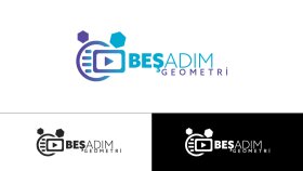 BeşAdım Geometri Youtube Kanalı Logo Çalışması