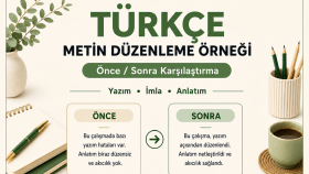 Türkçe Metin Düzenleme Örneği
