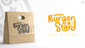 Burger Stard Logo Tasarımı