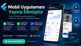 Flutter uygulaması geliştirir ve Google Ads yönetirim