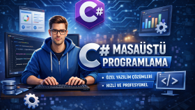 size özel C# masaüstü otomasyon yazılımları geliştiririm