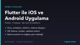 Flutter ile iOS ve Android mobil uygulama geliştiririm