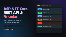 ASP.NET Core ile REST API ve Angular arayüz geliştiririm
