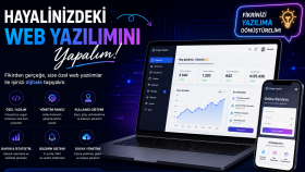 hayalinizdeki web yazılımını geliştiririm