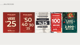 Bilt Store - Kampanya afiş tasarımları