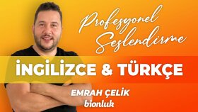 ingilizce ve türkçe profesyonel seslendirme yaparım