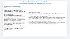 Deutsch-Türkische Übersetzung 