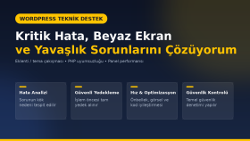 WordPress sitenizdeki kritik hataları çözüyorum