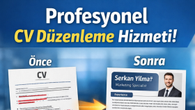 CV’nizi profesyonel standartlara uygun şekilde düzenlerim