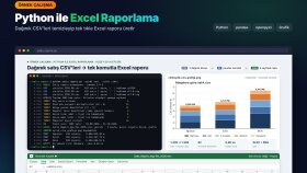 Python ile Excel Satış Raporu – Örnek Çalışma