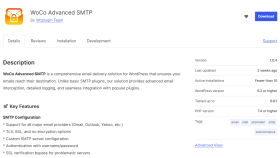 Wordpress.org Eklenti - WoCo Advanced SMTP 