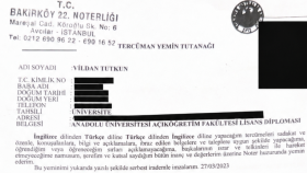 Tercüman Yemin Tutanağı