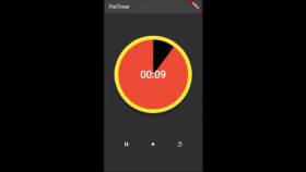 Pie Timer Widget - Flutter