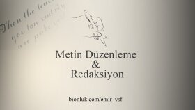 sizin için redaksiyon ve metin düzenleme yapabilirim