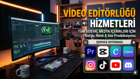 uzun kısa yatay dikey video editi yaparım