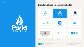 Parla Temizlik için logo ve marka kimliği