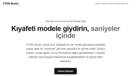 Kıyafeti modele giydirin, saniyeler içinde