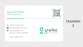 Standart Kartvizit Tasarım No 3