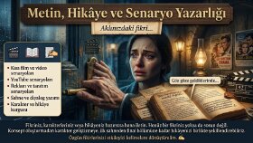 senaryo, hikâye ve yaratıcı metinlerinizi kaleme alabilirim