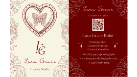 Lara Grace Creative Studio Karvizit ve Hediye Kartı Tasarımı