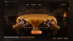Morchel Smash Burger — Restoran / Menü Sitesi