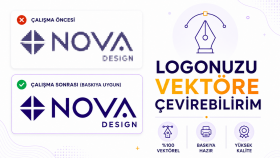logonuzu vektöre çevirebilirim