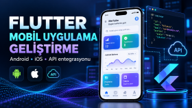 Flutter ile Android ve iOS mobil uygulama geliştiririm