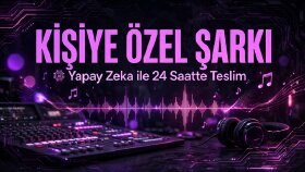 sana özel yapay zeka ile şarkı bestelerim klip yaparım