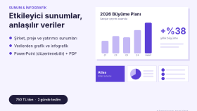 işiniz için profesyonel sunum ve infografik hazırlarım