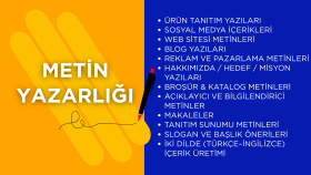 metin yazarlığı yaparım