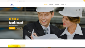 Yekdem Yapı firması için site çalışması.