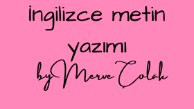 İngilizce metinler yazabilirim